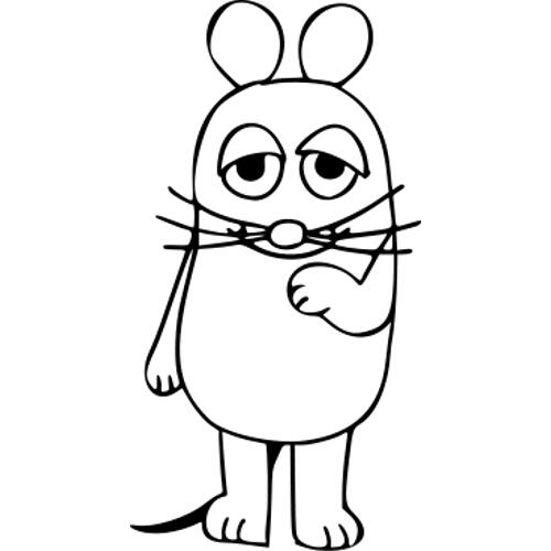 Kolorowanki - bajkowa mysz