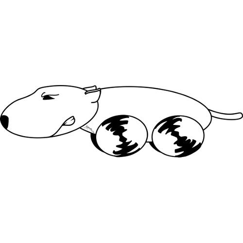 Bajkowe postacie kolorowanki - bajkowy pies