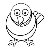 Kolorowanka bajkowy indyk