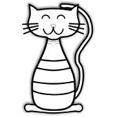 Kolorowanka kot - bajkowy kotek 5