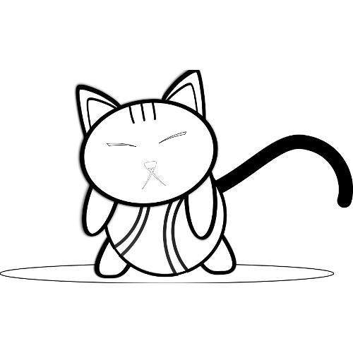 Kolorowanka kot - kotek 10