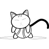 Kolorowanka kot - kotek 10