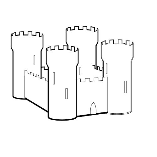 Kolorowanka kr�lestwo - zamek 15