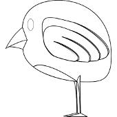 Kolorowanka - bajkowy ptak 7