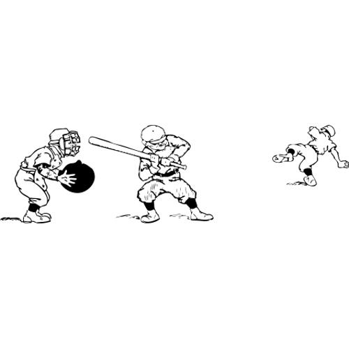 Kolorowanka sport baseball 1