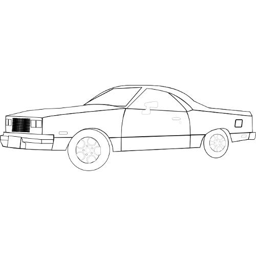Kolorowanki auta – auto osobowe 7