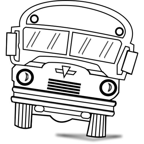 Kolorowanki pędzący autobus