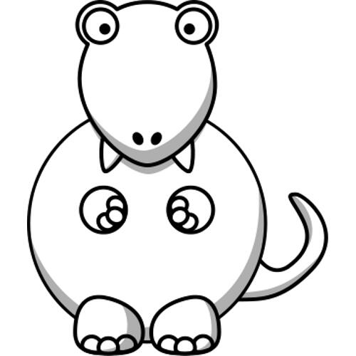 Kolorowanka dinozaur Tyrannosaurus Rex