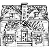 Kolorowanki domy - dom do kolorowania