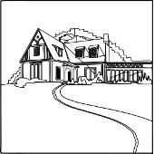 Kolorowanki domy – ładny domek