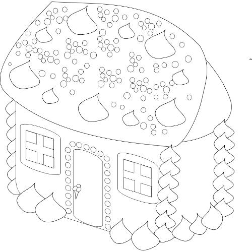 Kolorowanki domy – słodki domek