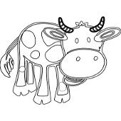 Kolorowanki krowy - krowa 5