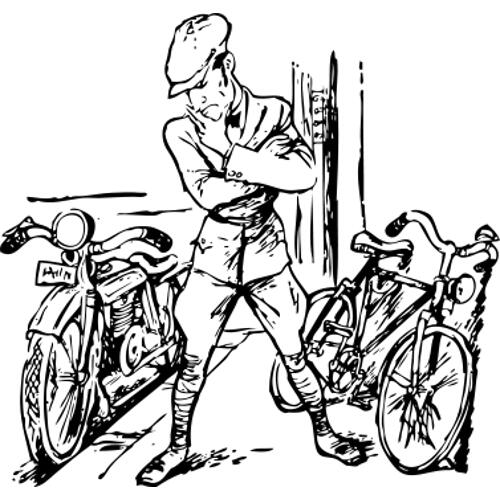 Kolorowanki motor motocykl i rower