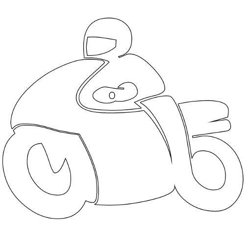 Kolorowanka motocykl
