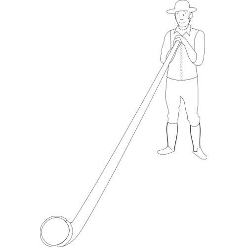 Kolorowanki muzyczne - gra na oboju