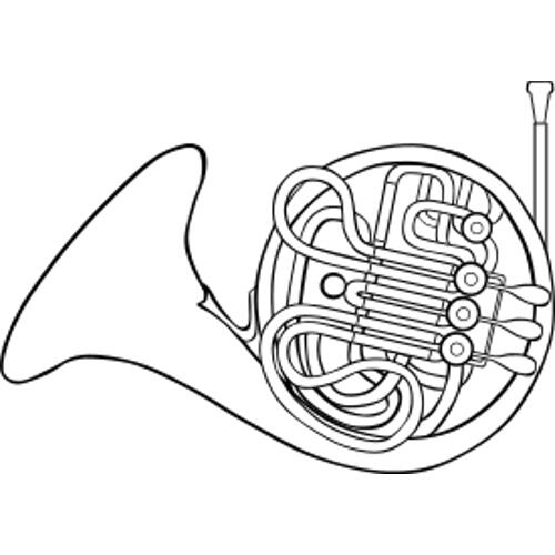 Kolorowanki muzyczne tr�ba