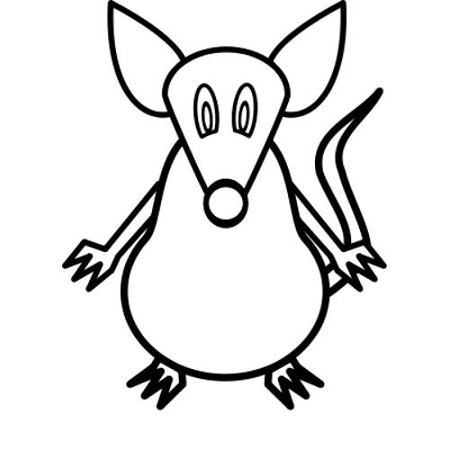 Kolorowanka - mysz bajkowa