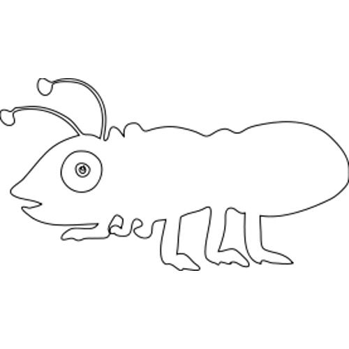 Kolorowanki owady - mr�wka 2