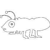 Kolorowanki owady - mr�wka 2