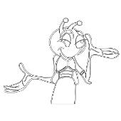 Kolorowanki owady - �wierszcz