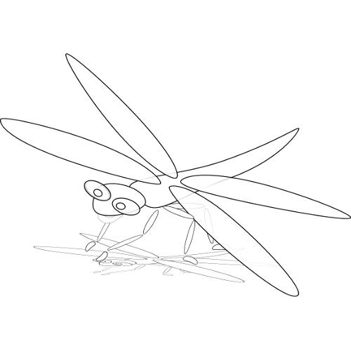 Kolorowanki owady - wa�ka