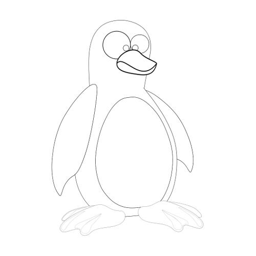 Kolorowanka pingwin