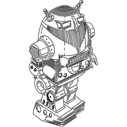 Kolorowanki roboty - robot 16