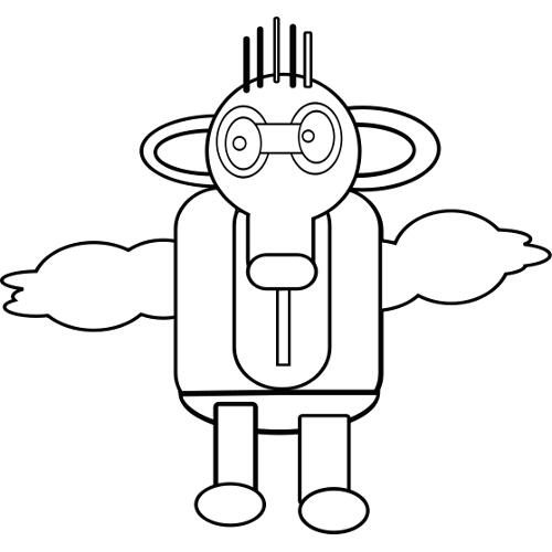 Kolorowanki roboty - robot 6