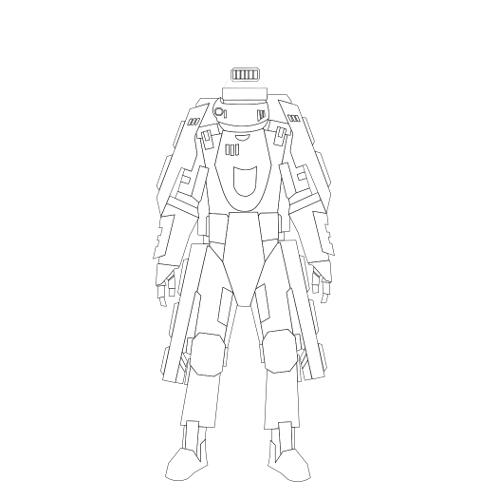 Kolorowanki roboty - robot 7