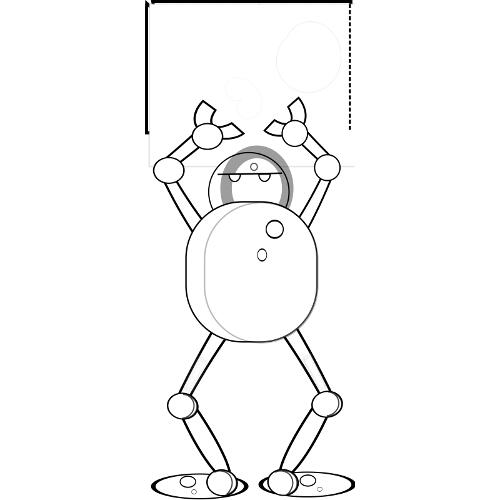 Kolorowanki roboty - robot 8