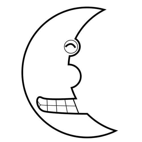 Kolorowanki różne - księżyc