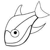 Kolorowanki - rybka