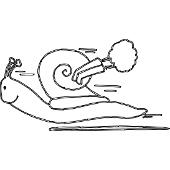 Ślimaki malowanki - bajkowy ślimak