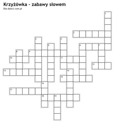 Krzy��wki zabawy s�owem - 10