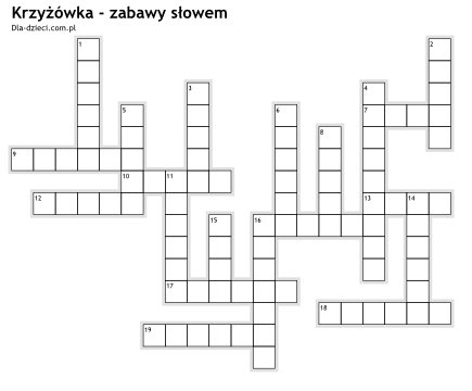 Krzy��wki zabawy slowem - 4