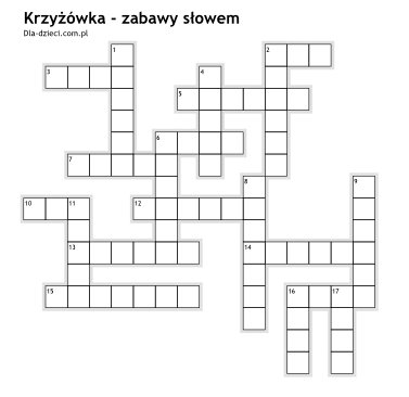 Krzy��wki zabawy s�owem - 7
