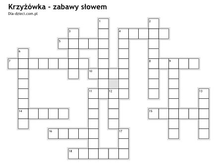 Krzy��wki zabawy s�owem - 9