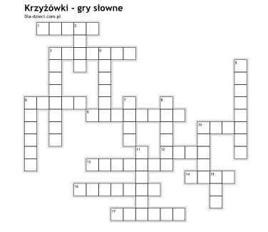 Krzy��wki - Gry s�owne - 39