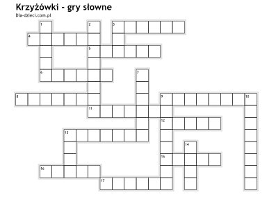 Krzy��wki - Gry s�owne - 42
