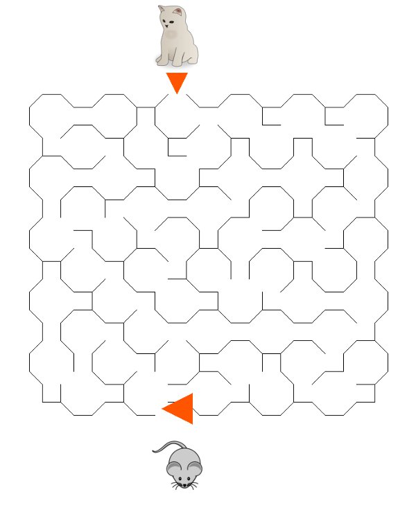 Labirynty o�miok�tne kot i mysz