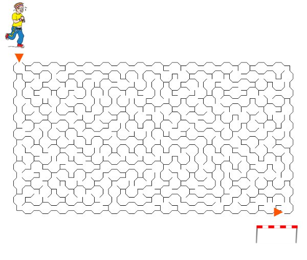 Labirynty do wydruku dla dzieci biegacz