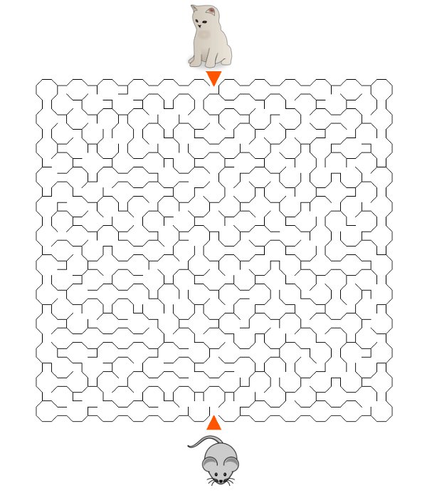 Labirynty o�miok�tne trudne kot