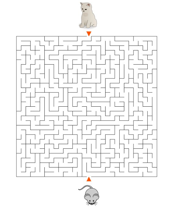 Labirynty prostok�tne trudne kot