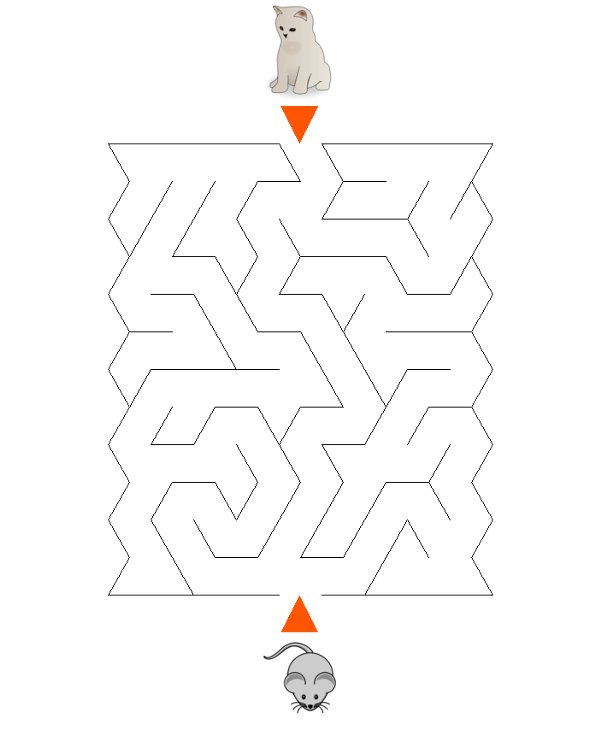 Labirynty tr�jkatne �atwe kot i mysz