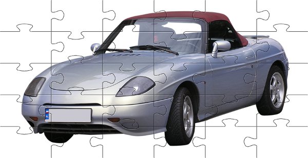 Puzzle do druku auta