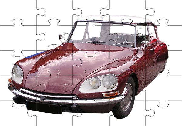 Puzzle auta