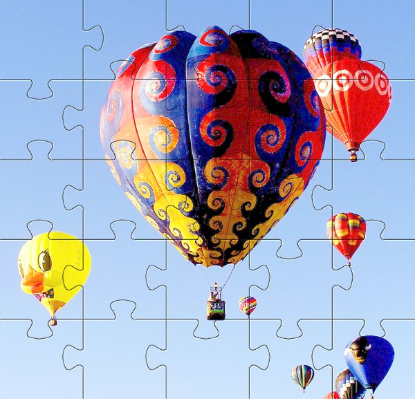 Puzzle rne - balony