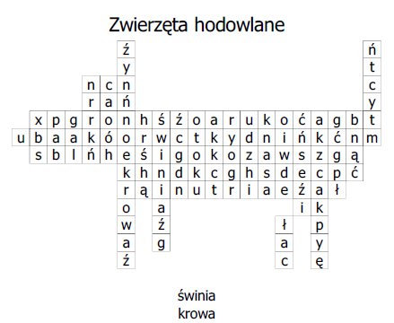 Wykre�lanki dla dzieci - zwi�rzeta hodowlane