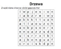 Wykrelanki do druku - drzewa