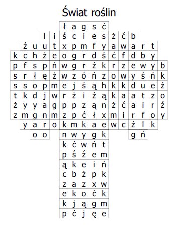 Wykre�lanki do druku - ro�liny